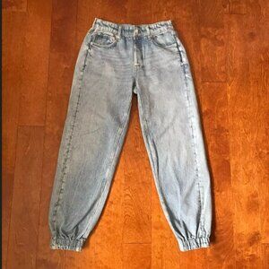 Rag & Bone Miramar Denim Print Joggers Size Small Kacy Wash Excellent Condition